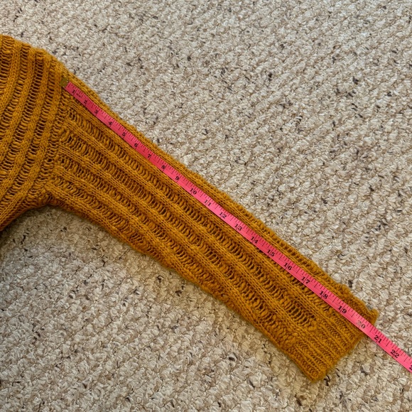 *3 for $9* Mustard Knit Cardigan - Picture 8 of 11